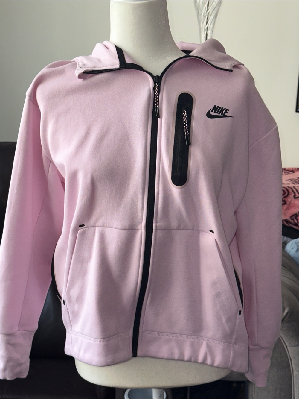 NIKE sportswear tech fleece woman’s essential hoodie-full zip
